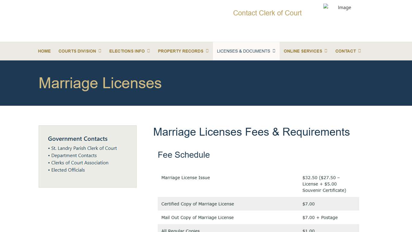 Marriage Licenses