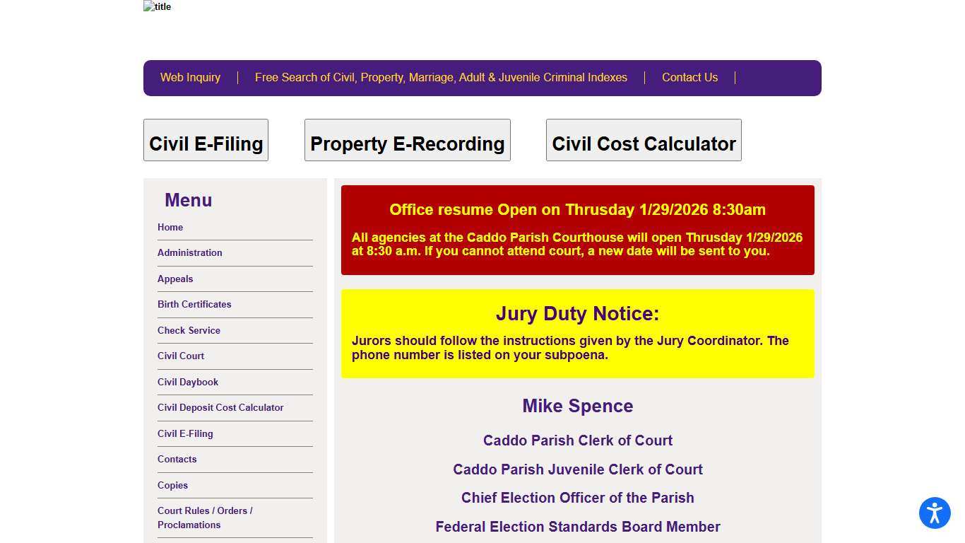 Caddo Parish Clerk of Court